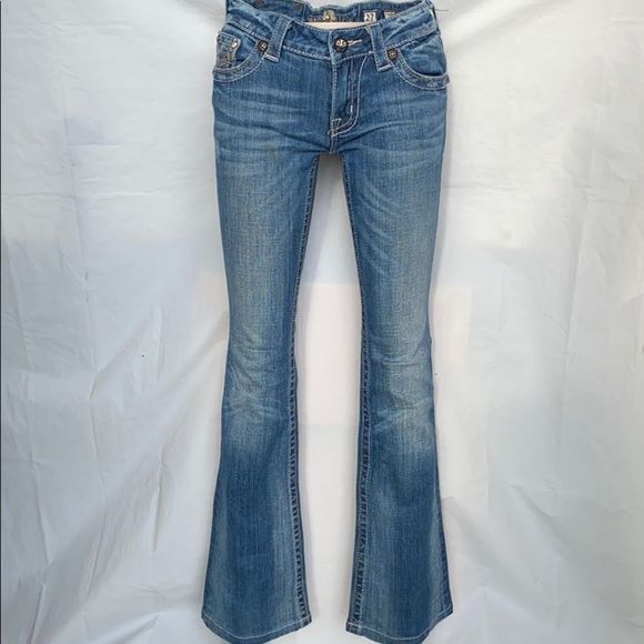 Buckle Miss Me cowboy boot denim jeans size 27 EUC - Picture 2 of 14